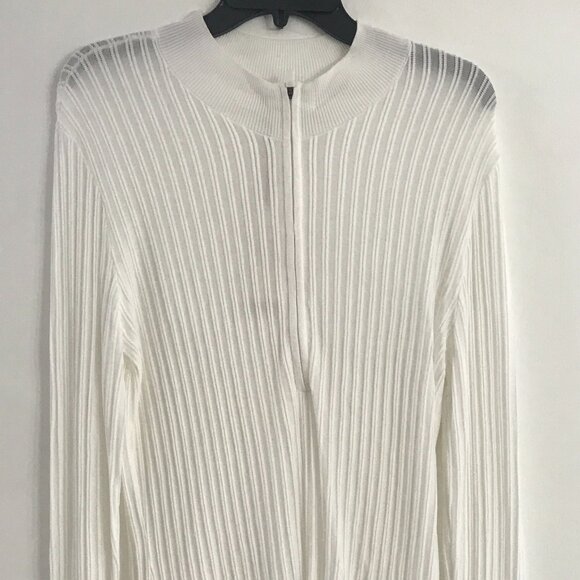 Calia Women's Quarter Zip Sweater in Pure White size L NWT - Picture 1 of 4